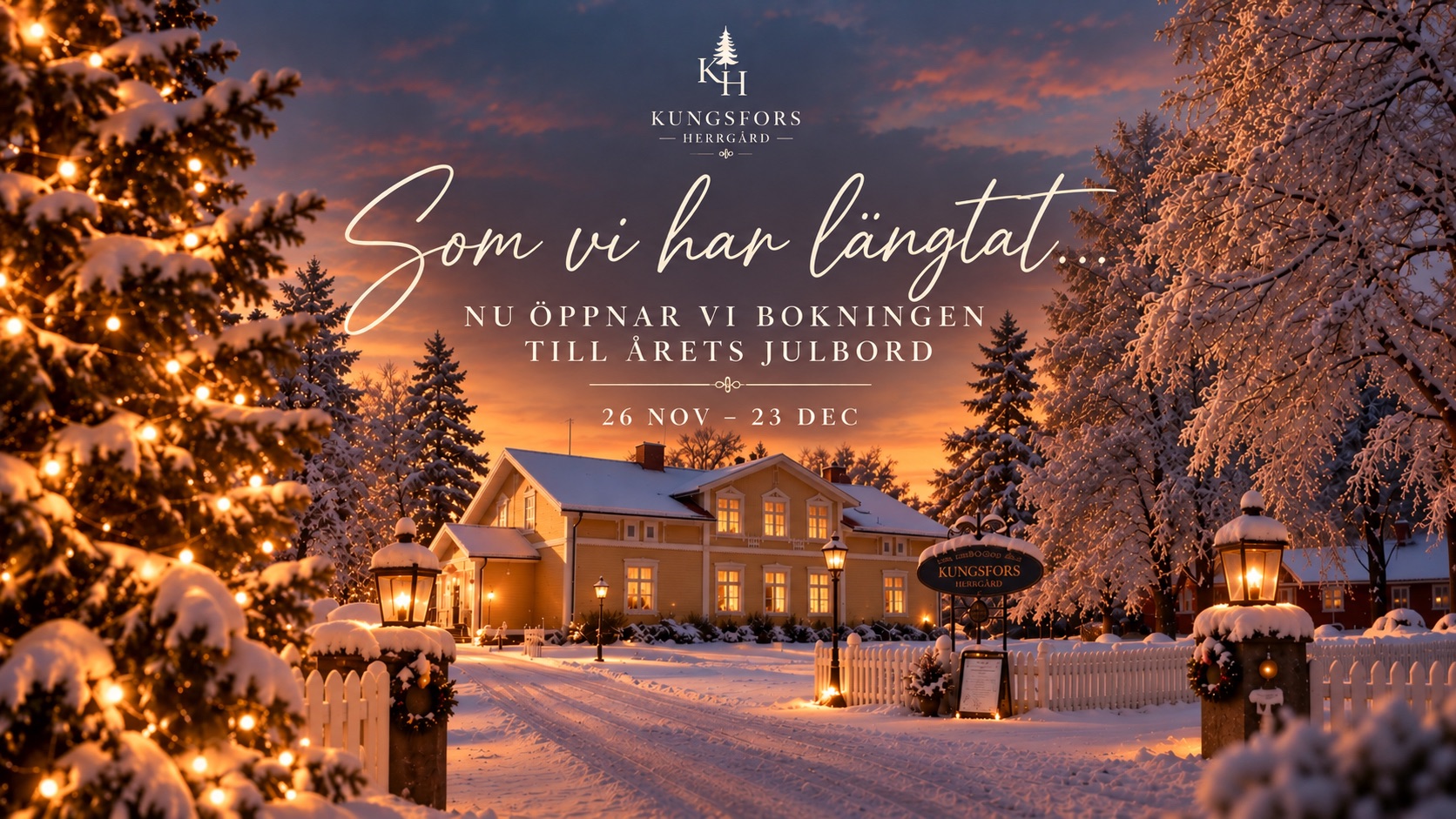 Julbord på Kungsfors Herrgård 2026